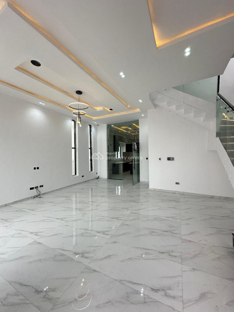 Spacious 4 Bedroom Fully Detached Duplex with Bq and Pool, Chevron, Lekki, Lagos, Detached Duplex for Sale