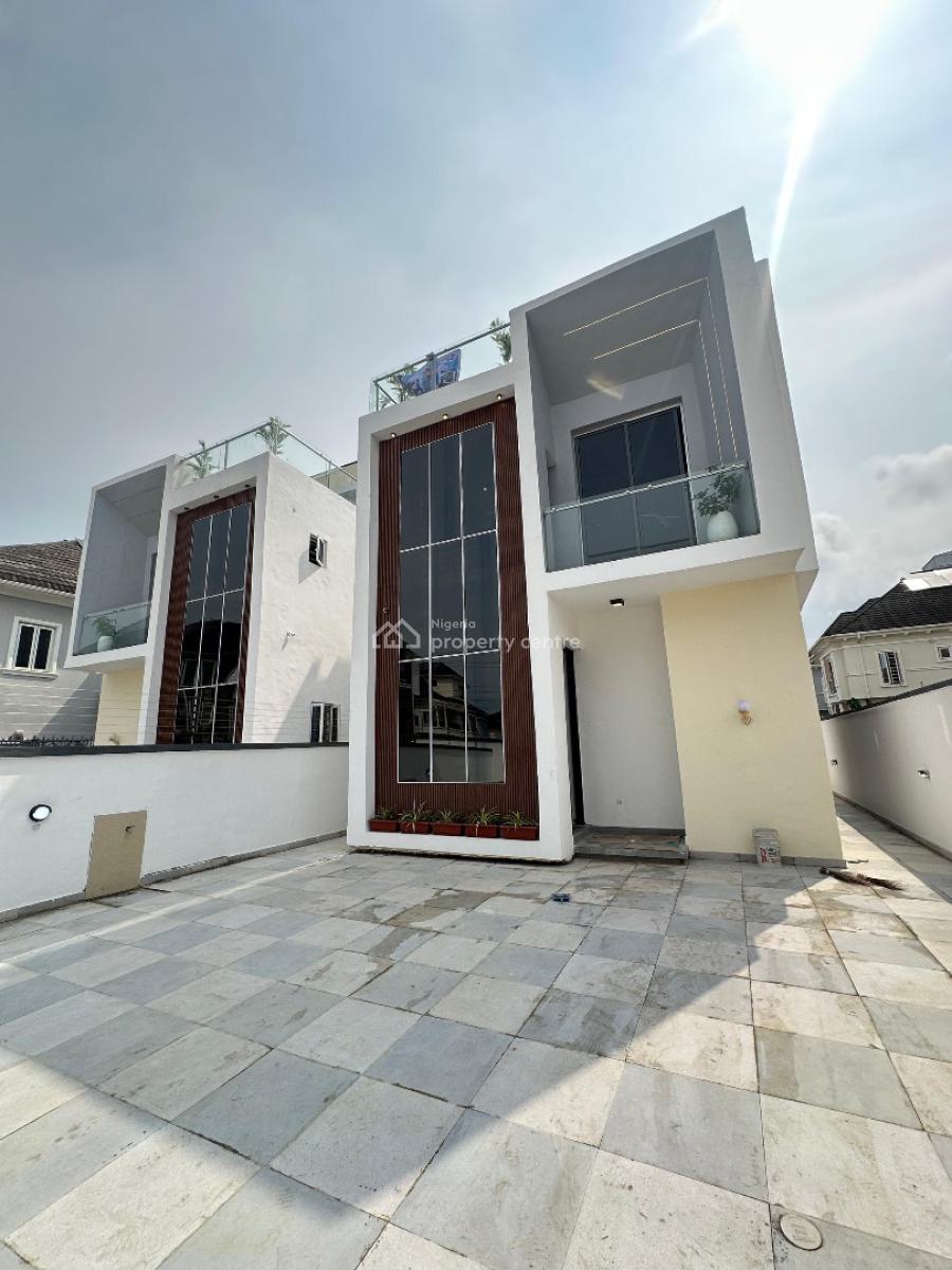 5 Bedroom Detached with Bq, Rooftop Terrace, Bar, Gym, Pool & Cinema, Chevron, Lekki, Lagos, Detached Duplex for Sale