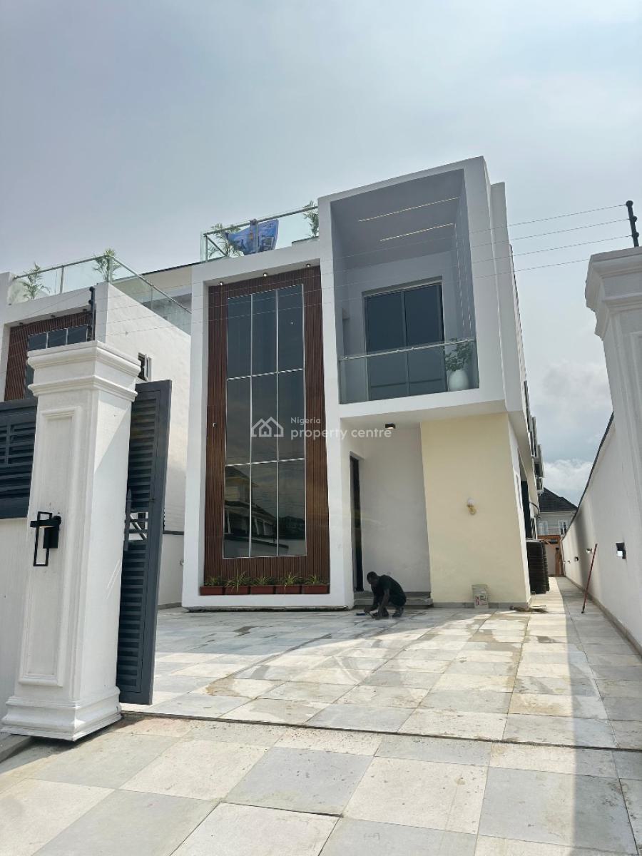 5 Bedroom Detached with Bq, Rooftop Terrace, Bar, Gym, Pool & Cinema, Chevron, Lekki, Lagos, Detached Duplex for Sale