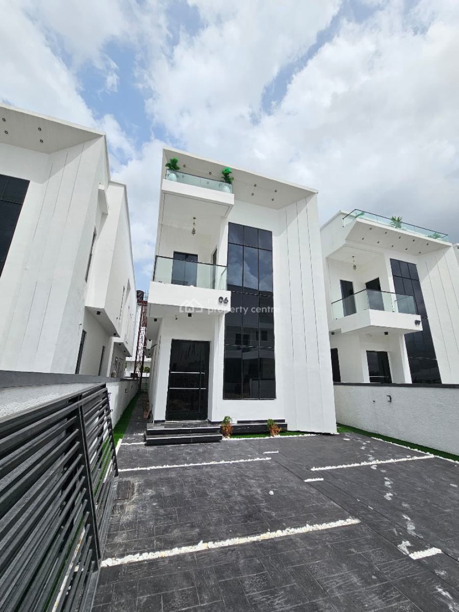 Spacious 5 Bedroom Fully Detached Duplex with Bq and Pool, Chevron, Lekki, Lagos, Detached Duplex for Sale