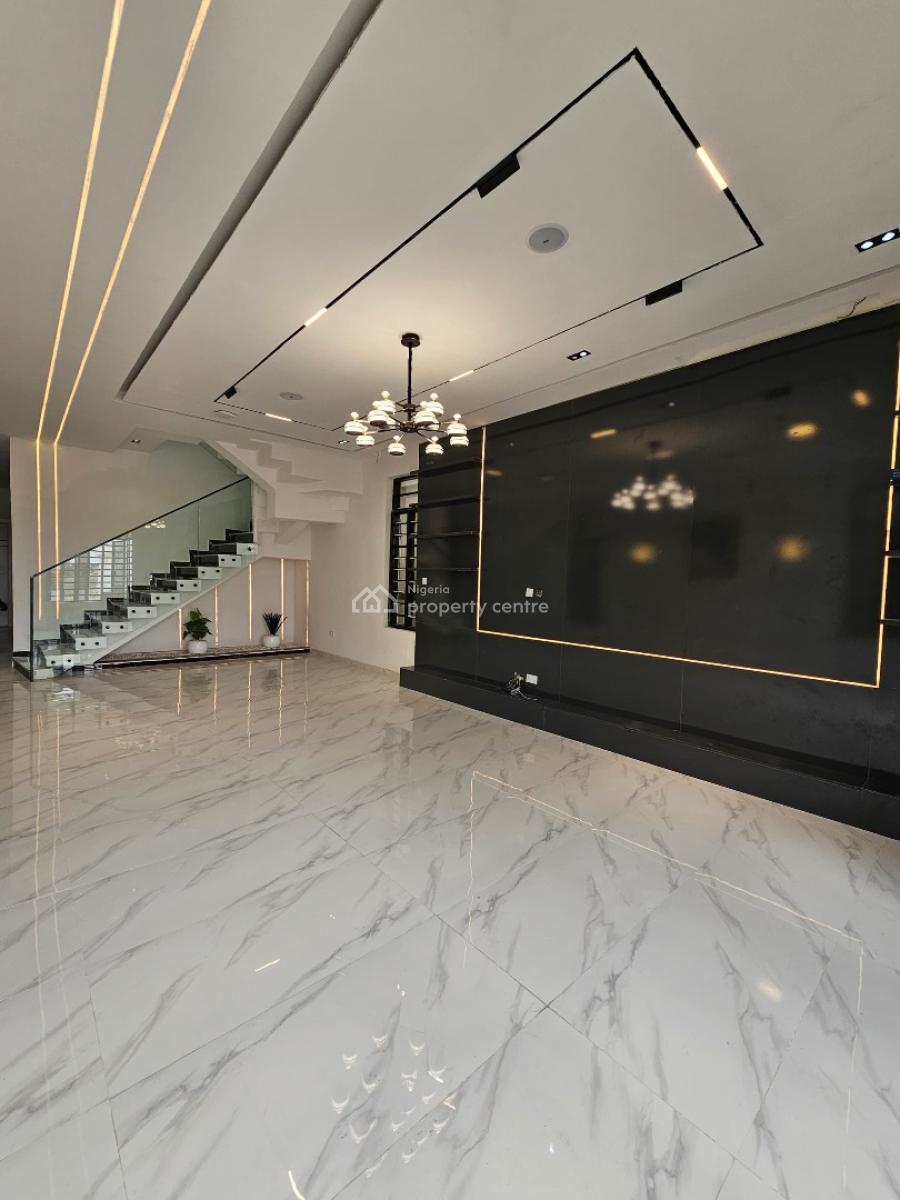 Spacious 5 Bedroom Fully Detached Duplex with Bq and Pool, Chevron, Lekki, Lagos, Detached Duplex for Sale