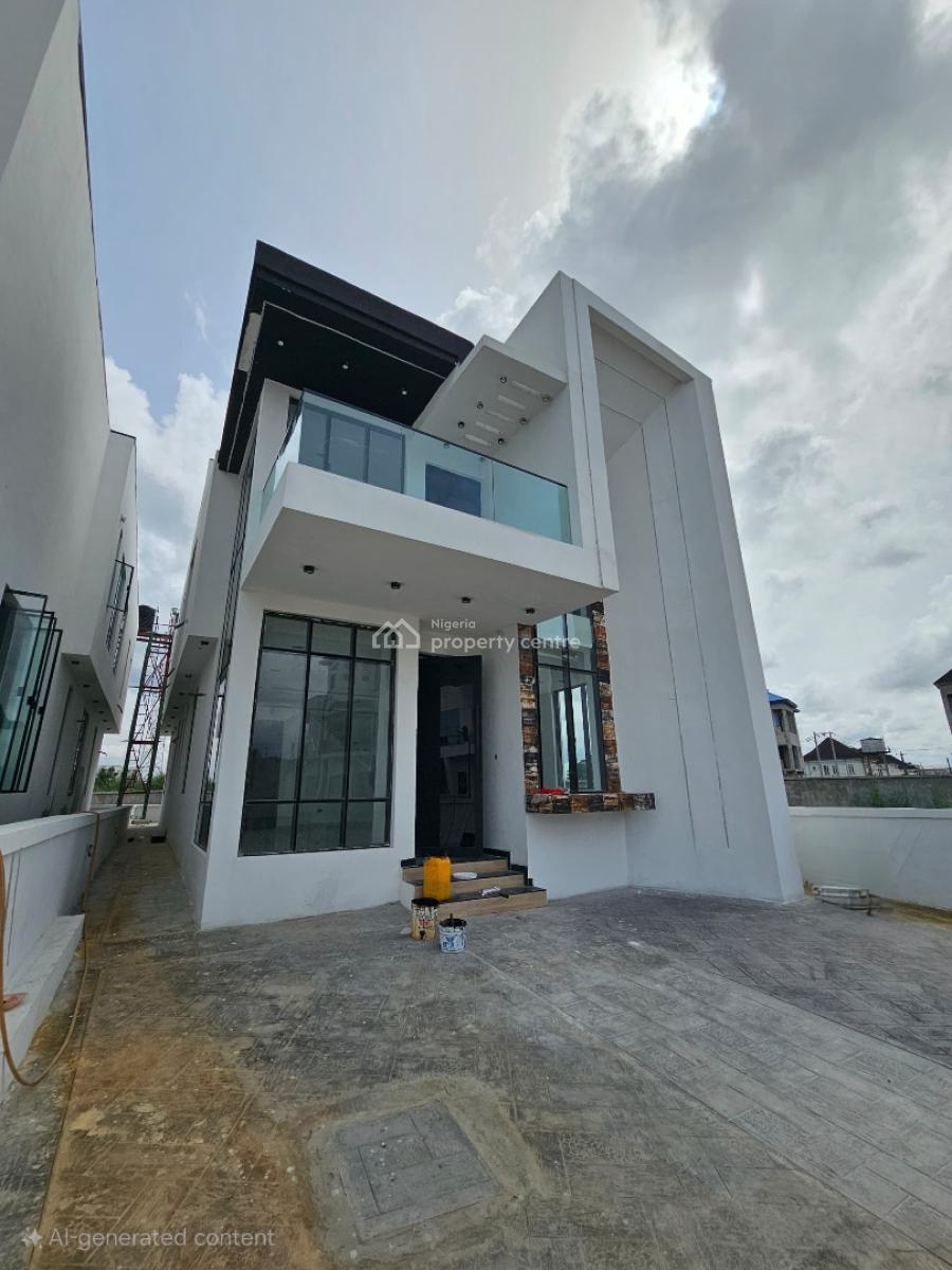 Spacious 5 Bedroom Fully Detached Duplex with Bq and Pool, Chevron, Lekki, Lagos, Detached Duplex for Sale