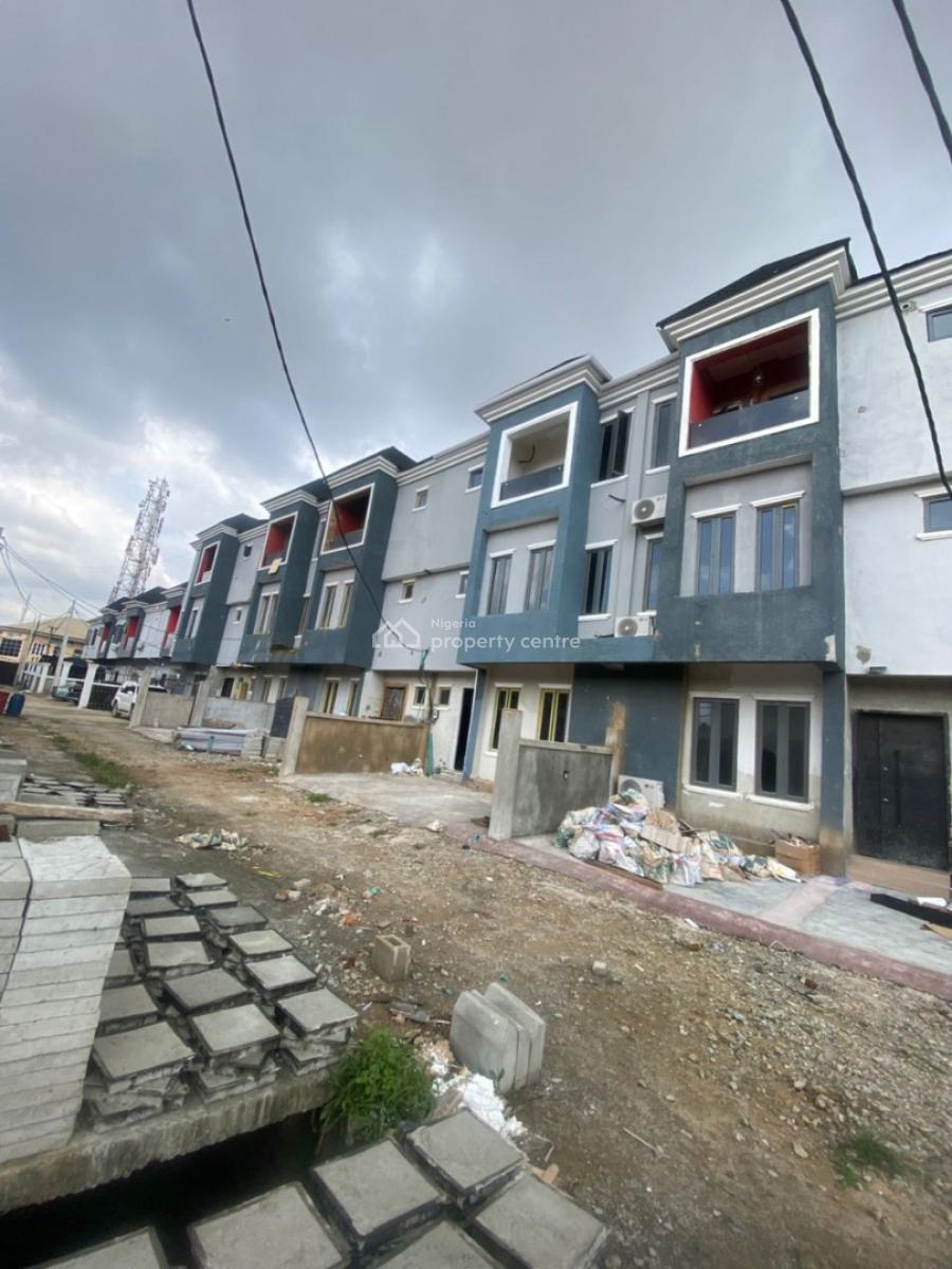 Newly Built 4 Bedrooms Terrace Duplex with Bq, Ifako, Gbagada, Lagos, Terraced Duplex for Sale