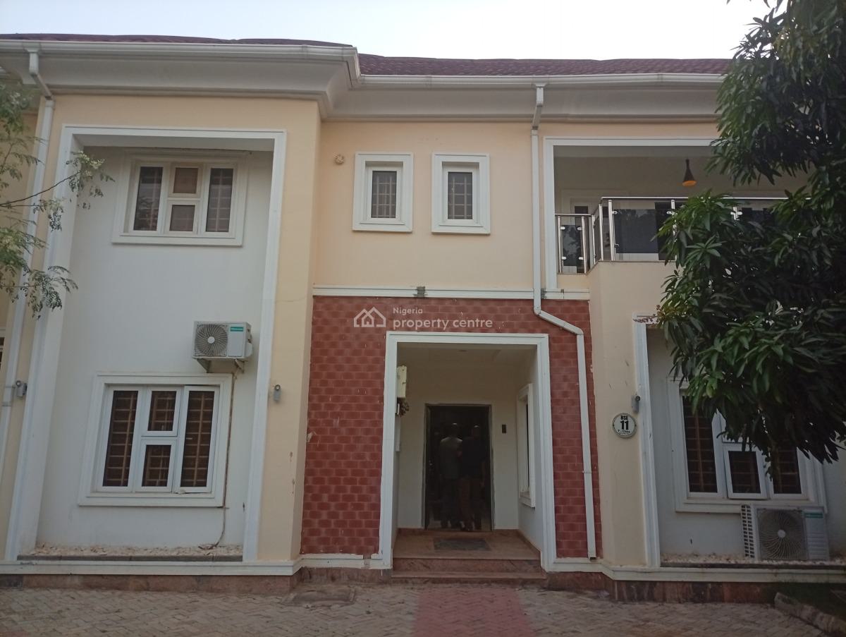 Serviced and Furnished 4 Bedroom Semi Detached Duplex with a Bq, Guzape District, Abuja, Semi-detached Duplex for Rent