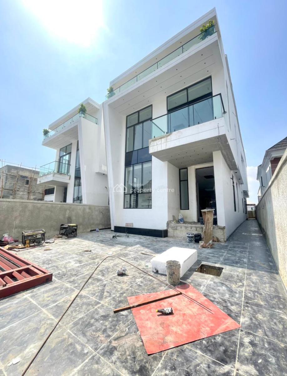 Enormous 5 Bedroom Duplex with a Pool,bq,cinema, Ajah, Lagos, House for Sale