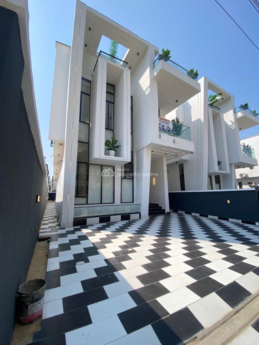 Newly Built 5 Bedroom Smart Home Duplex with 1 En-suite Bq, Gated Estate in Chevron, Lekki, Lagos, Detached Duplex for Sale