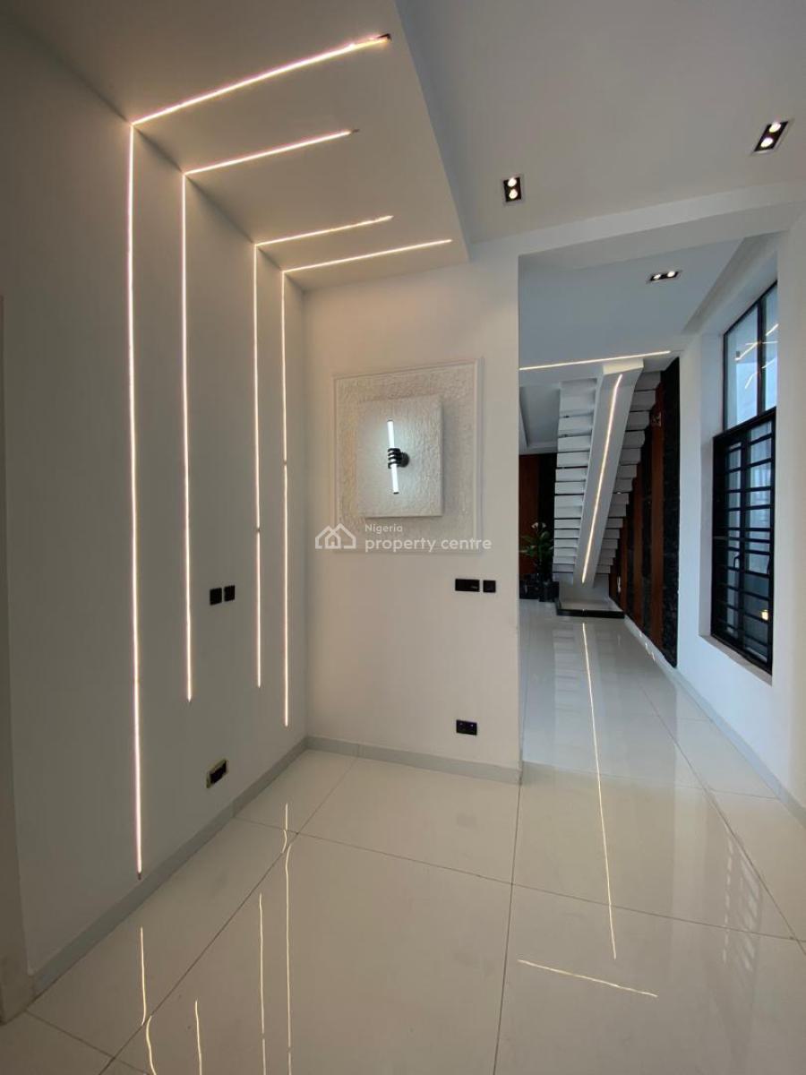 Newly Built 5 Bedroom Smart Home Duplex with 1 En-suite Bq, Gated Estate in Chevron, Lekki, Lagos, Detached Duplex for Sale