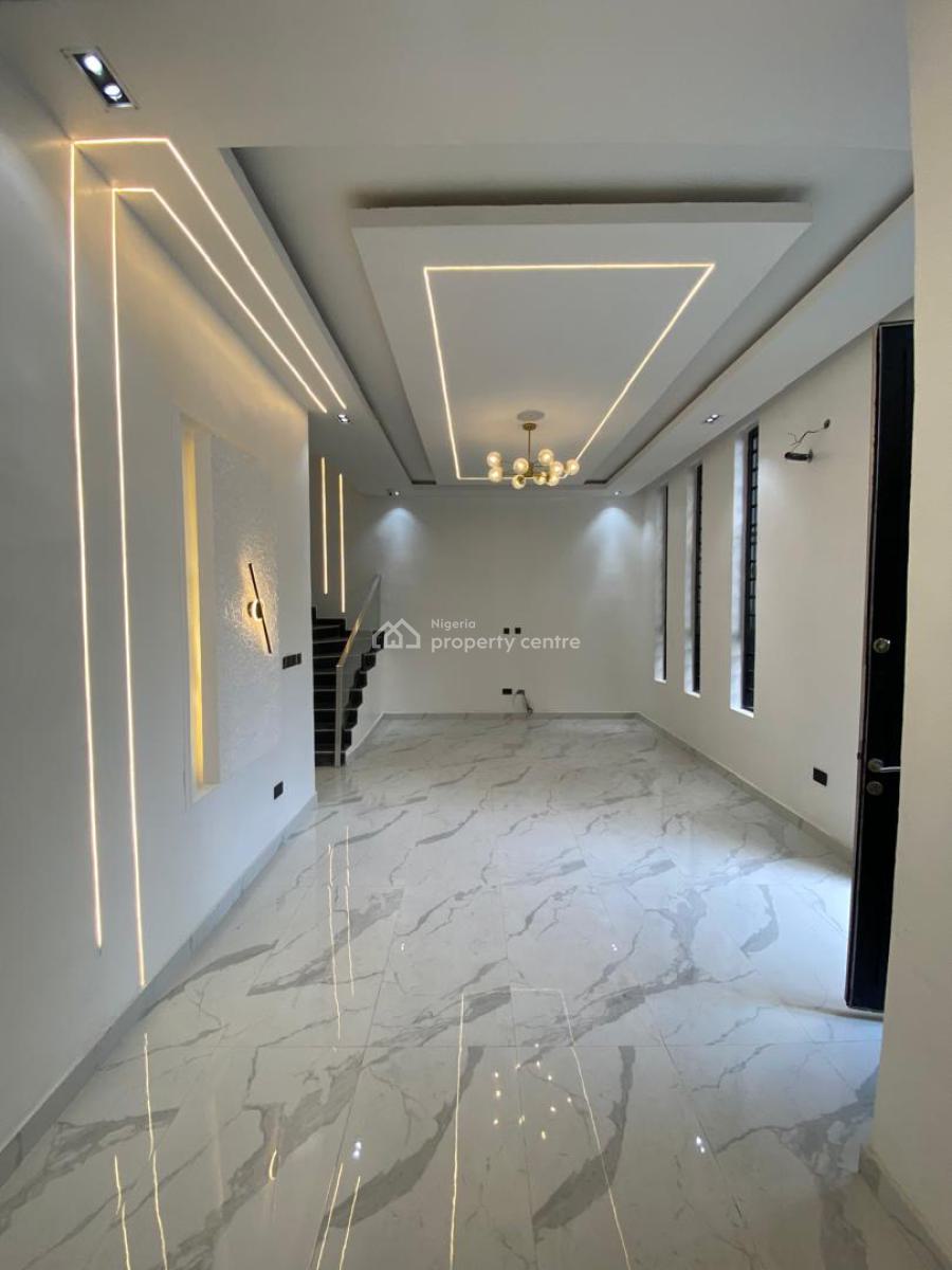 Newly Built 4 Bedroom Duplex with 1 En-suite Maid Room, Gated Estate in Chevron, Lekki, Lagos, Detached Duplex for Sale