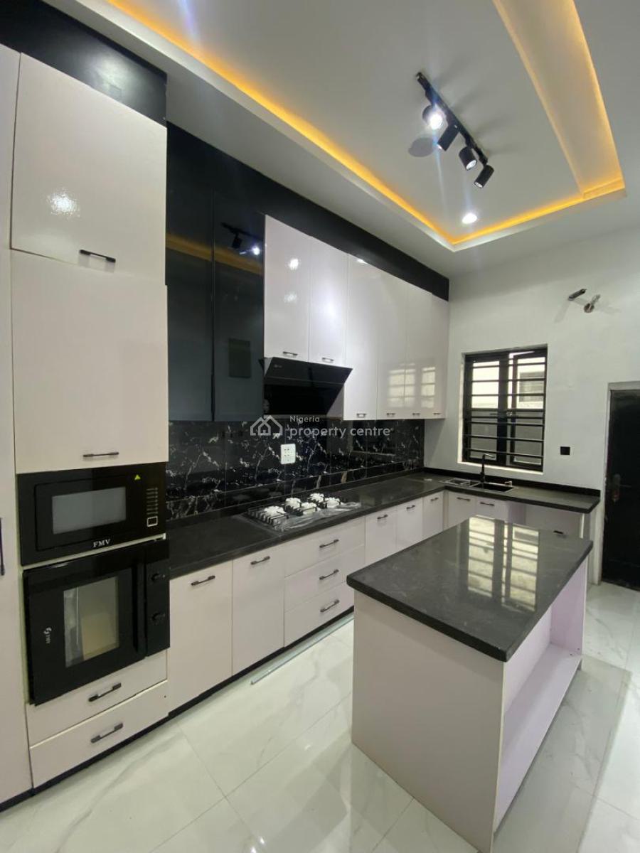 Newly Built 4 Bedroom Duplex with 1 En-suite Maid Room, Gated Estate in Chevron, Lekki, Lagos, Detached Duplex for Sale