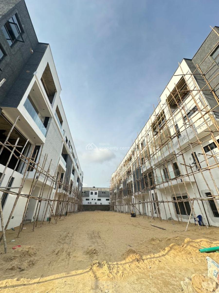 Stunningly Detailed 4 Bedroom Terrace + Bq, Beautifully Built Home with Study, Bq in a Fully Residential Estate, Ikate, Lekki, Lagos, Terraced Duplex for Sale