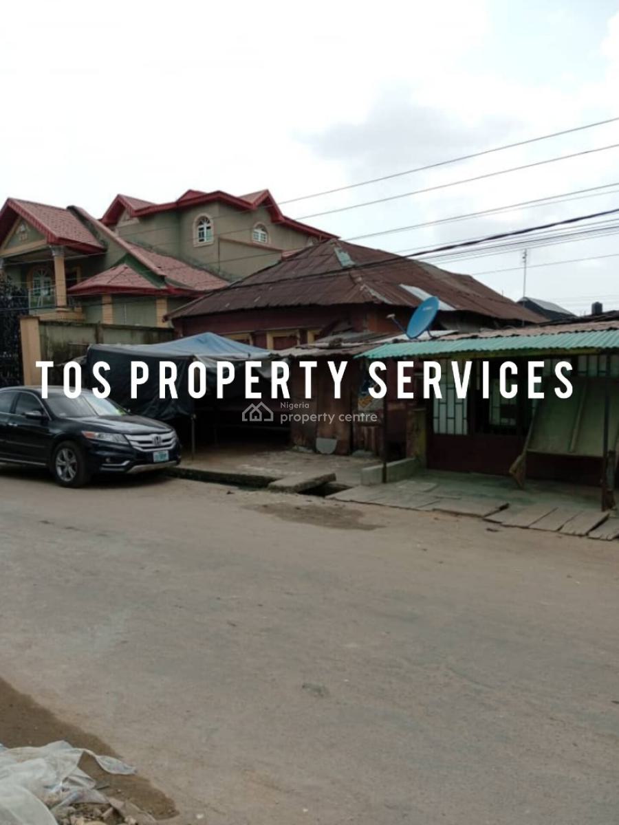 Old Detached Bungalow in Gated Street, Borno Way, Alagomeji, Yaba, Lagos, Mixed-use Land for Sale