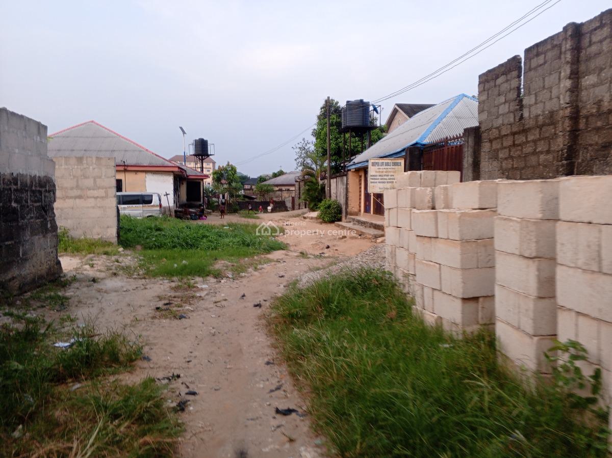 Above 1 Plot of Land Fenced, Isaac Wosu Street Behind Ebenezer Secondary School Off Elimgbu Palace, Rumuokwurusi, Port Harcourt, Rivers, Mixed-use Land for Sale