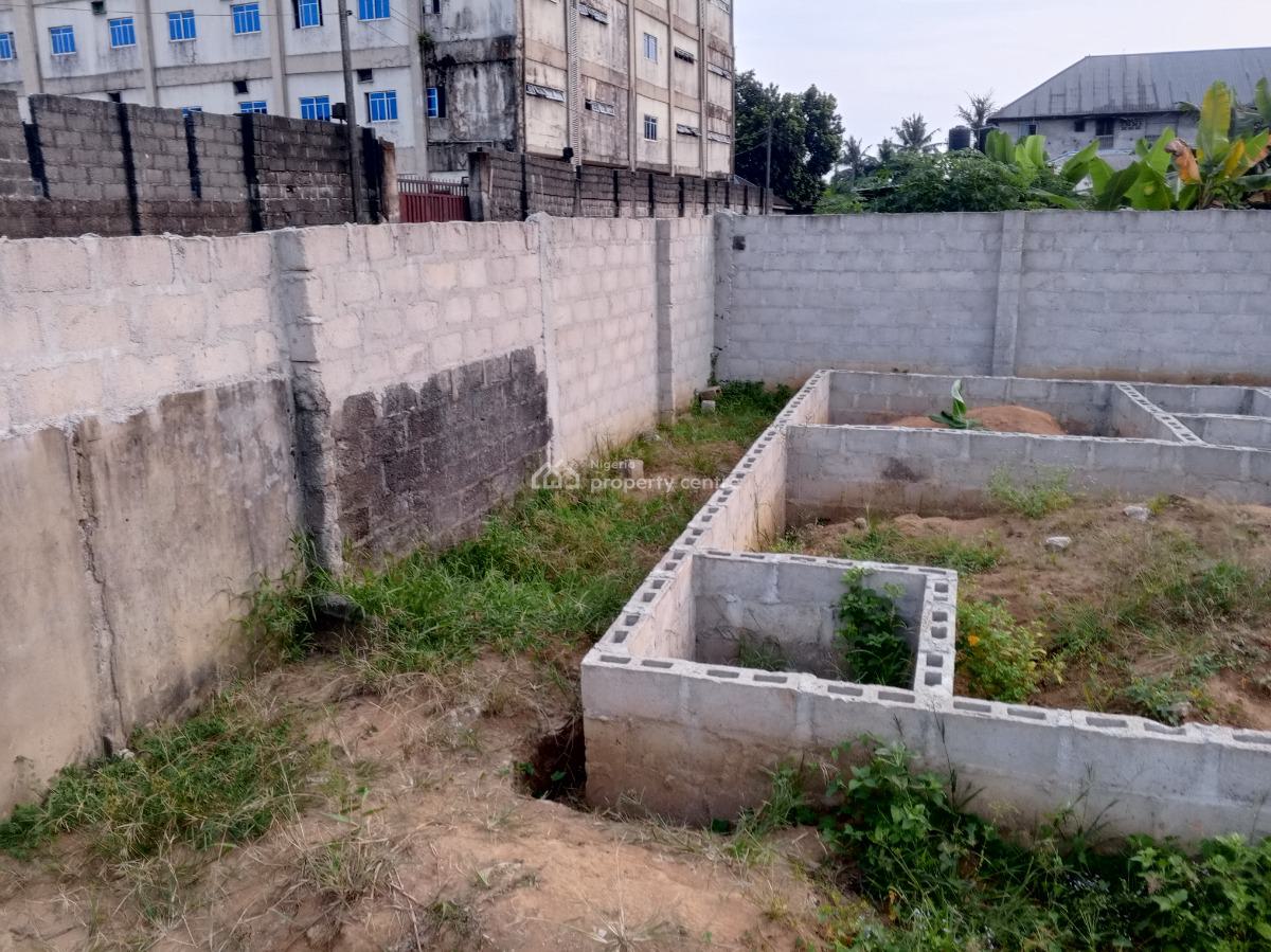 Above 1 Plot of Land Fenced, Isaac Wosu Street Behind Ebenezer Secondary School Off Elimgbu Palace, Rumuokwurusi, Port Harcourt, Rivers, Mixed-use Land for Sale