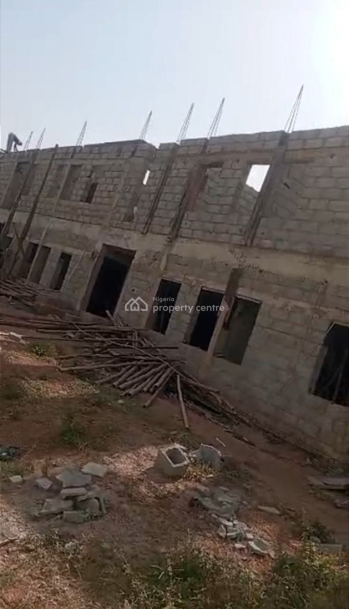 3bedrooms Block of Flat Carcass, By Kado Fish Market, Life Camp, Abuja, Flat / Apartment for Sale