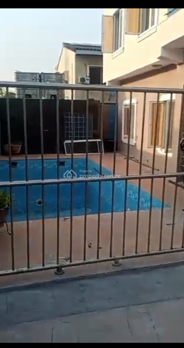 a Solid 5bed Room Detache+ Mini Flat  Bq + Active Swimming Pool + Elec, Quiet Estate Allen Ikej, Ikeja, Lagos, Detached Duplex for Rent