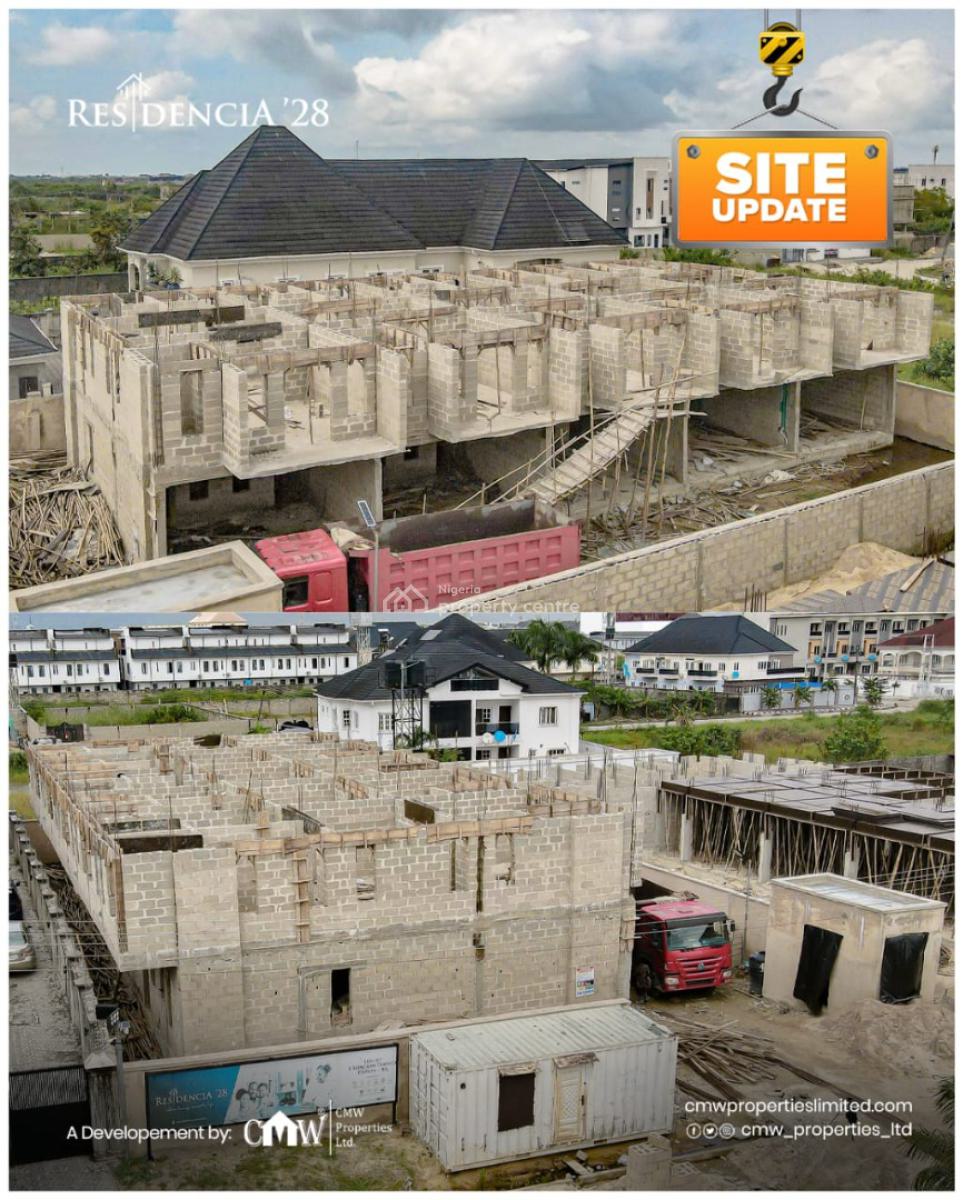 Specious Luxurious 3 Bedroom Terrace Duplex with Bq, Top Notch Premium Luxury Estate Amenities and Infrastructure, Ogombo, Ajah, Lagos, Terraced Duplex for Sale