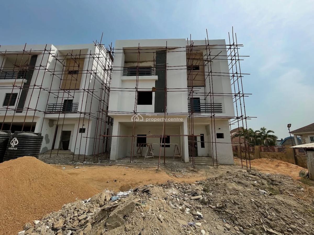 Standard Built 5bedroom Terrace Duplex with 1rooms Bq, Kado, Abuja, Terraced Duplex for Sale