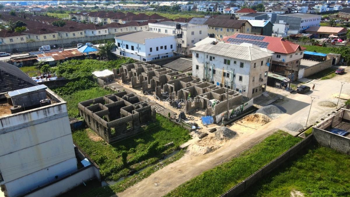 Off Plan 2 Bedrooms Terrace House with Bq, Off Mobil Road, Ajiwe, Ajah, Lagos, Terraced Duplex for Sale