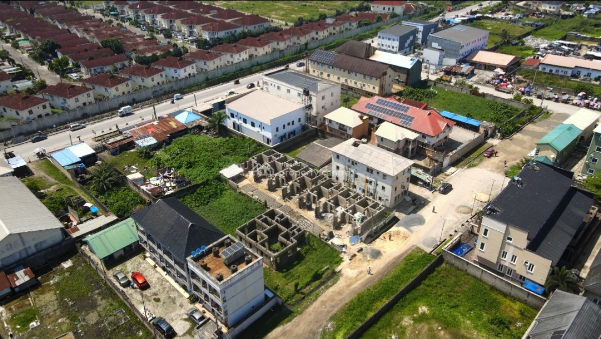 Off Plan 2 Bedrooms Terrace House with Bq, Off Mobil Road, Ajiwe, Ajah, Lagos, Terraced Duplex for Sale