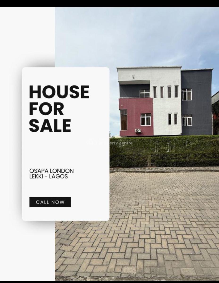 Furnished 4-bedroom Townhouse with Bq Iat Osapa, Lekki, Vintage Park Estate, Osapa Lekki, Osapa, Lekki, Lagos, Detached Duplex for Sale