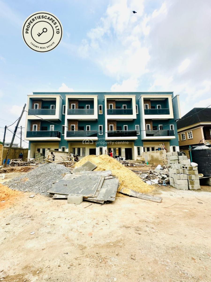 Pristine Newly Built 4 Bedroom Terrace Duplex Plus Bq in a Secured Est, Adeniyi Jones, Ikeja, Lagos, Terraced Duplex for Sale
