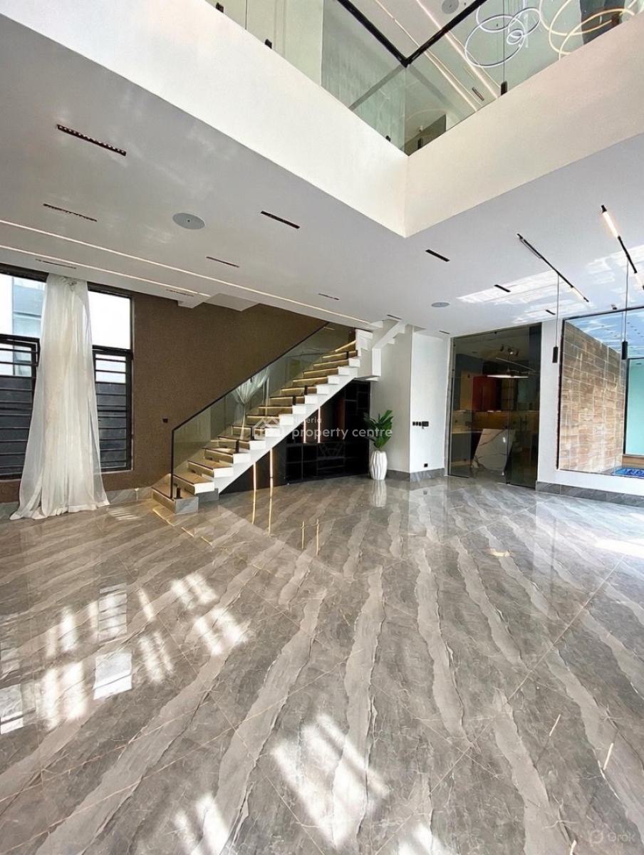 Contemporary 5 Bedroom Detached Duplex with Pool,gym,and Bq, Chevron, Lekki, Lagos, Detached Duplex for Sale