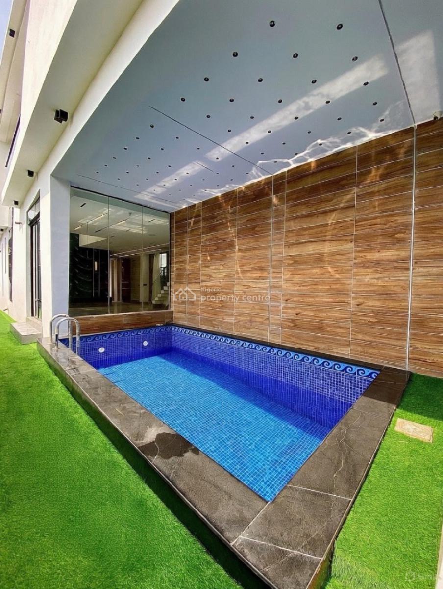 Contemporary 5 Bedroom Detached Duplex with Pool,gym,and Bq, Chevron, Lekki, Lagos, Detached Duplex for Sale