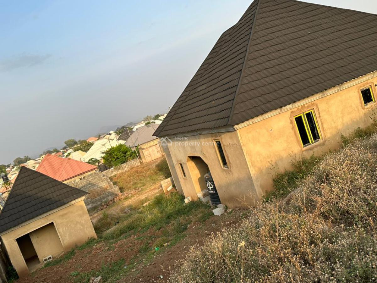 4-bedroom Bungalow Carcass + Shop, Kuchiyako Extension, Kuje, Abuja, Detached Bungalow for Sale