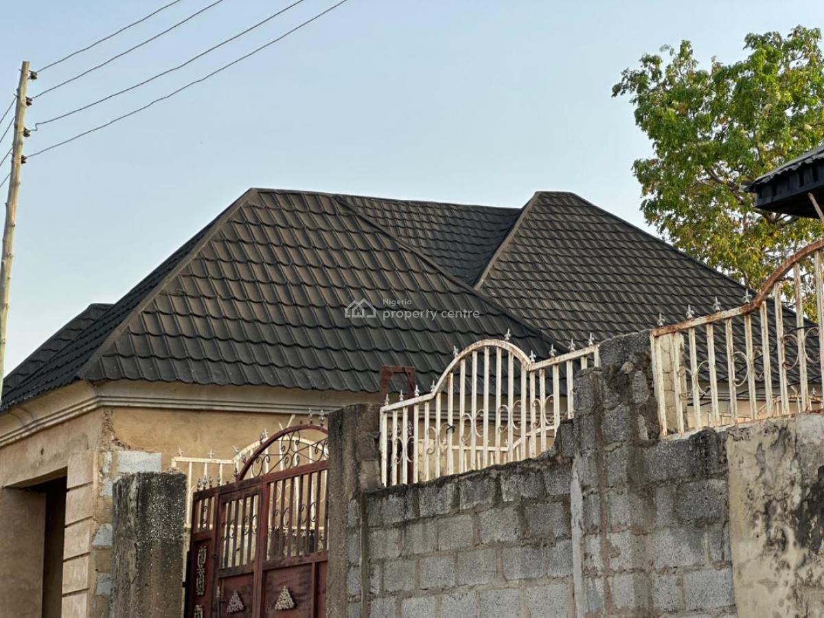 4-bedroom Bungalow Carcass + Shop, Kuchiyako Extension, Kuje, Abuja, Detached Bungalow for Sale
