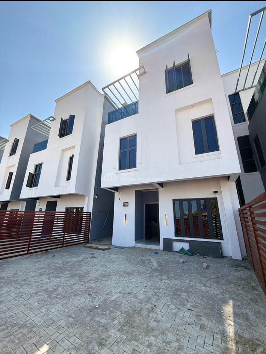 4 Bedroom Terrace Duplex with a Bq, Guzape District, Abuja, Terraced Duplex for Sale