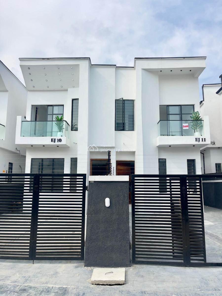 Standard Finished 4 Bed Semi-detached Home, Ikota, Lekki, Lagos, Semi-detached Duplex for Sale