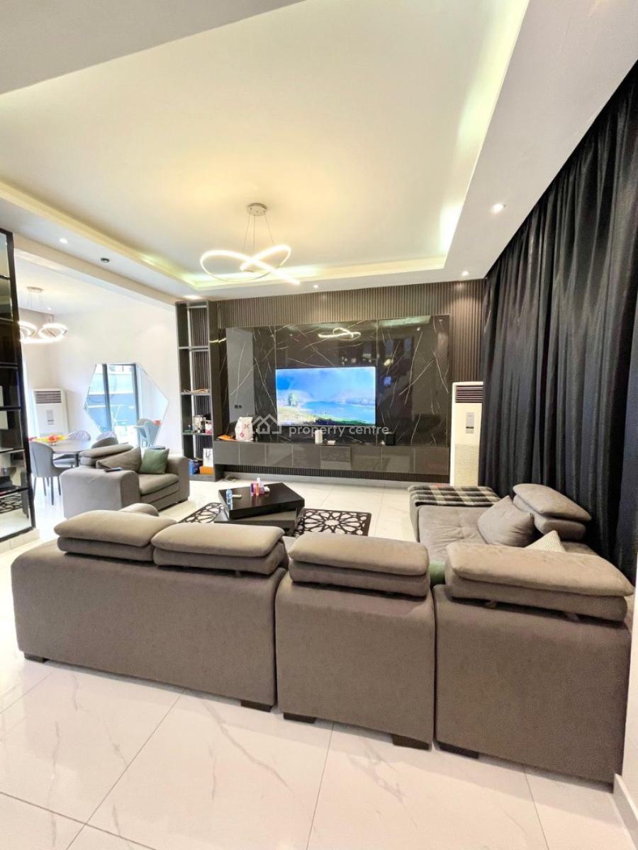 a Brand New Luxury 3bedroom Alexa Smart Home with 4 Balconies, Swimmin, Lekki Phase 1, Lekki, Lagos, Flat / Apartment Short Let