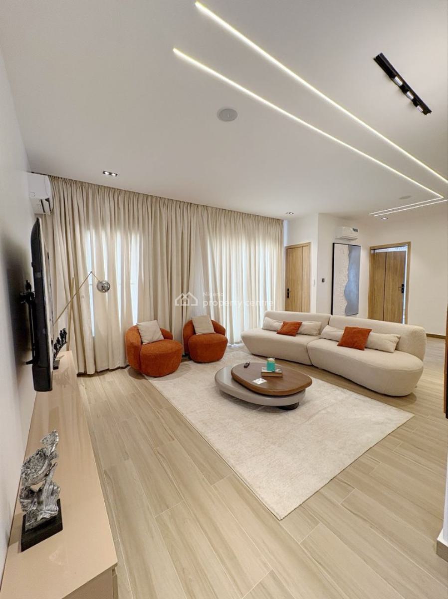 a Brand New Luxury 3bedroom Alexa Smart Home with 4 Balconies, Swimmin, Lekki Phase 1, Lekki, Lagos, Flat / Apartment Short Let
