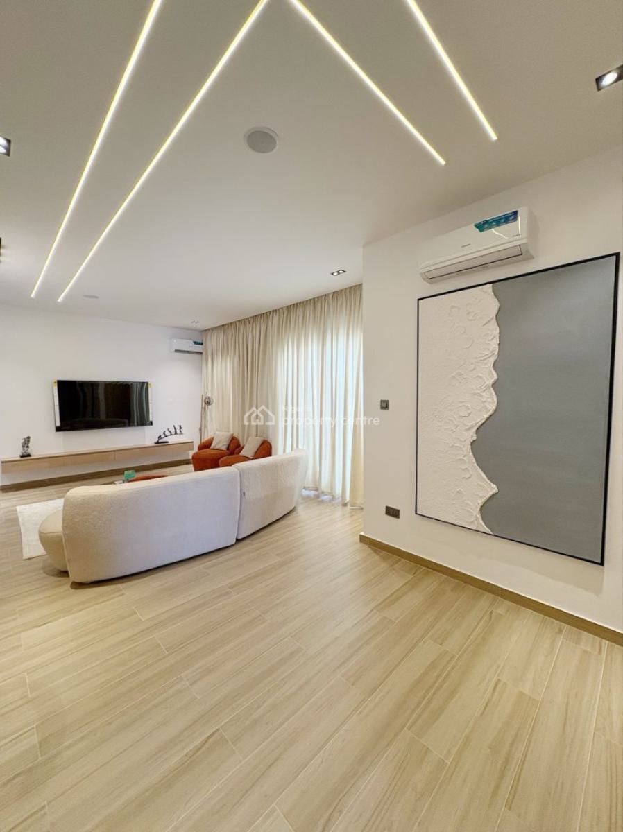 a Brand New Luxury 3bedroom Alexa Smart Home with 4 Balconies, Swimmin, Lekki Phase 1, Lekki, Lagos, Flat / Apartment Short Let