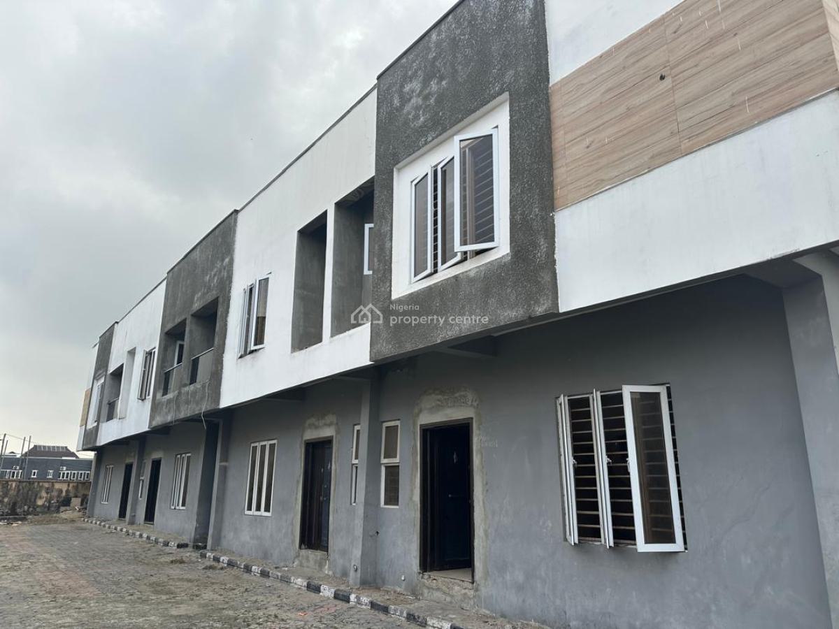 Spacious 8 Units of 3-bedroom Terrace Duplexes with Bq, Ajiran, Agungi, Lekki, Lagos, Block of Flats for Sale