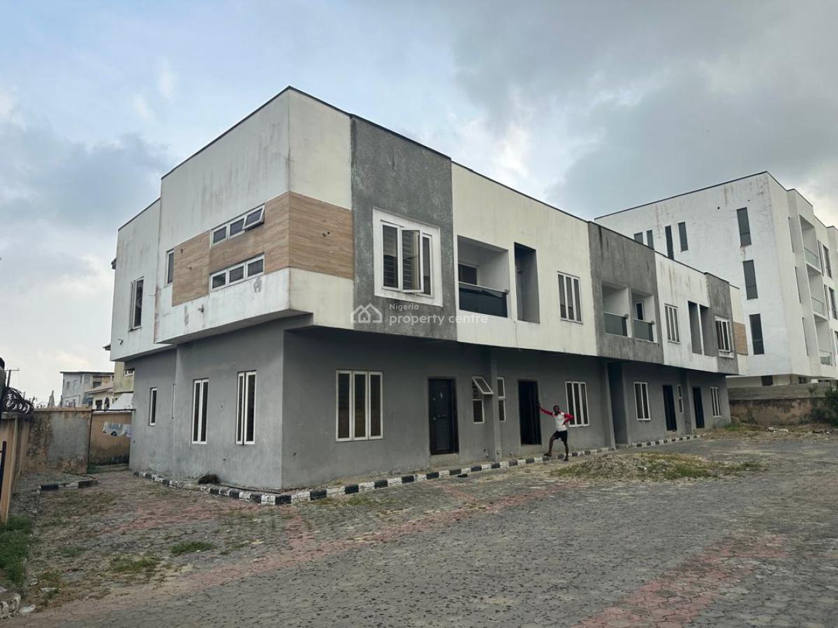 Spacious 8 Units of 3-bedroom Terrace Duplexes with Bq, Ajiran, Agungi, Lekki, Lagos, Block of Flats for Sale