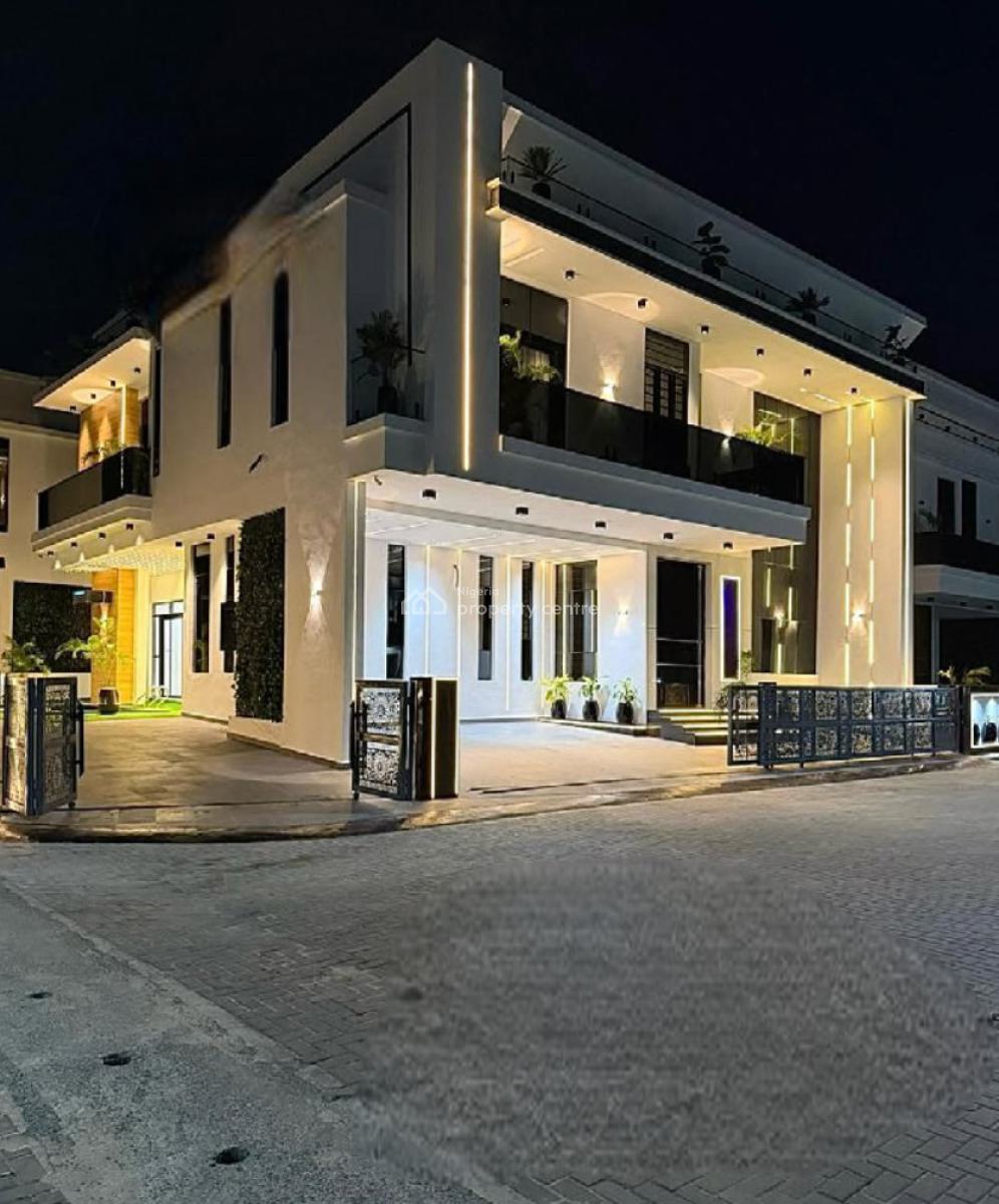 Luxury 5 Bedroom Fully Detached Duplex with Bq, Chevron Toll Gate, Lekki, Lagos, Detached Duplex for Sale