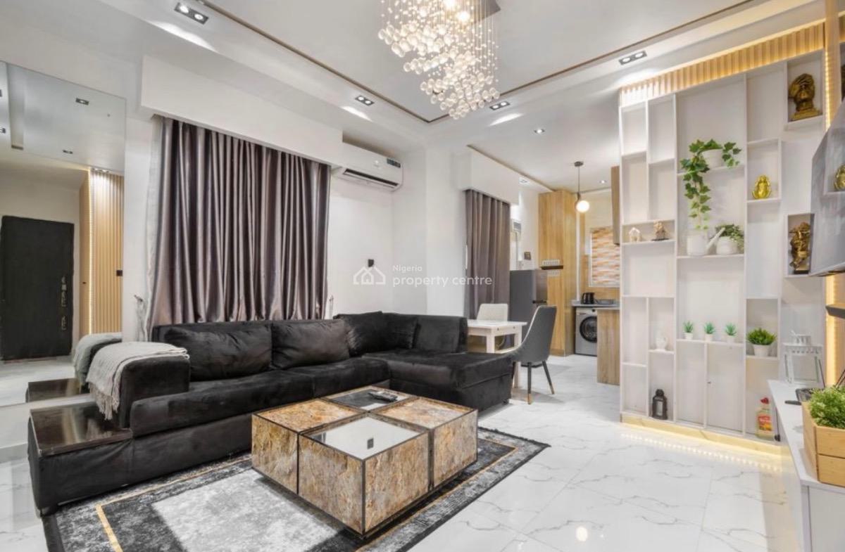Beautifully Built 1 Bedroom Fully  Furnished & Serviced Apartment., Ologolo, Lekki, Lagos, Mini Flat (room and Parlour) for Sale