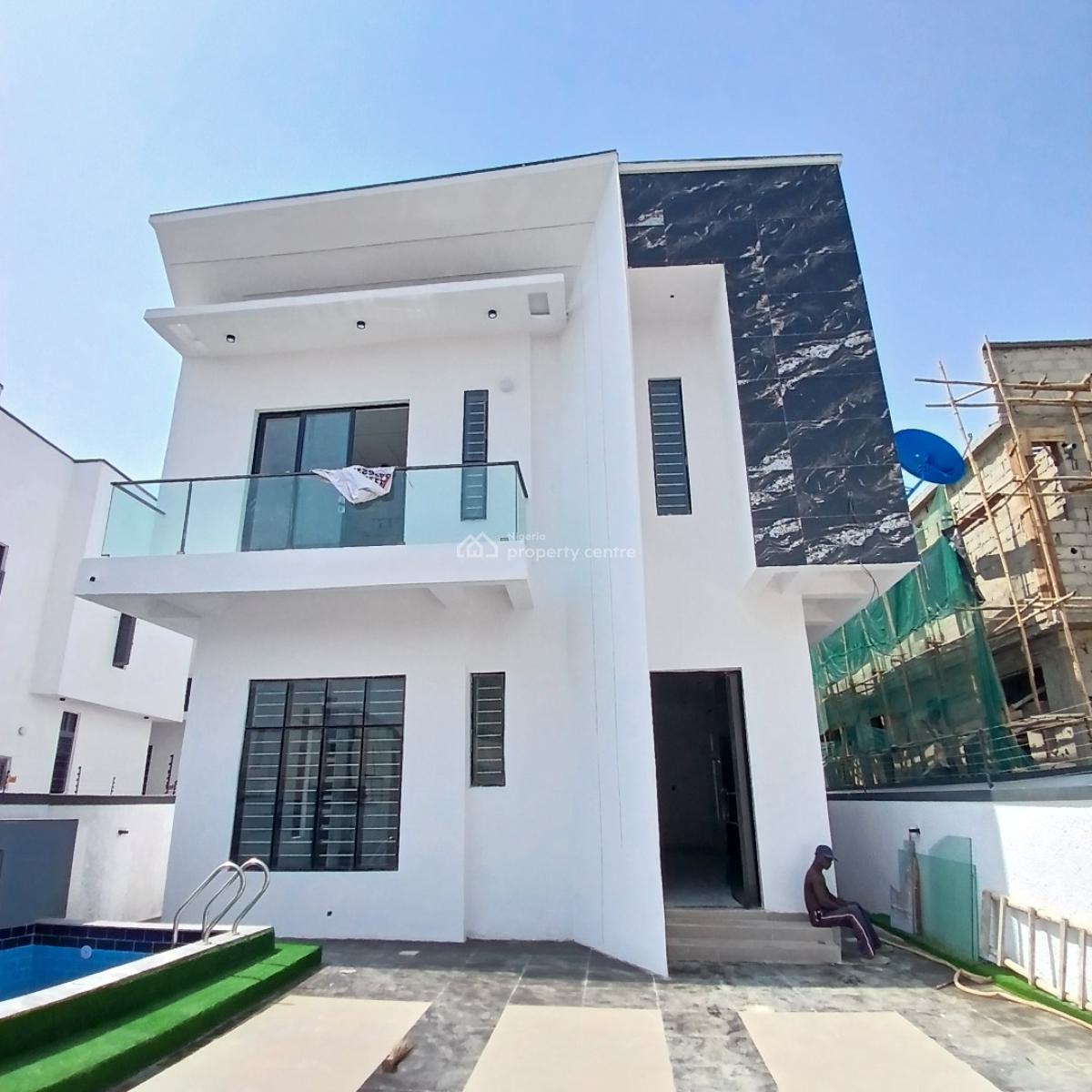 Standard 5 Bedroom Detached Duplex with Bq and Pool, Ikota, Lekki, Lagos, Detached Duplex for Sale