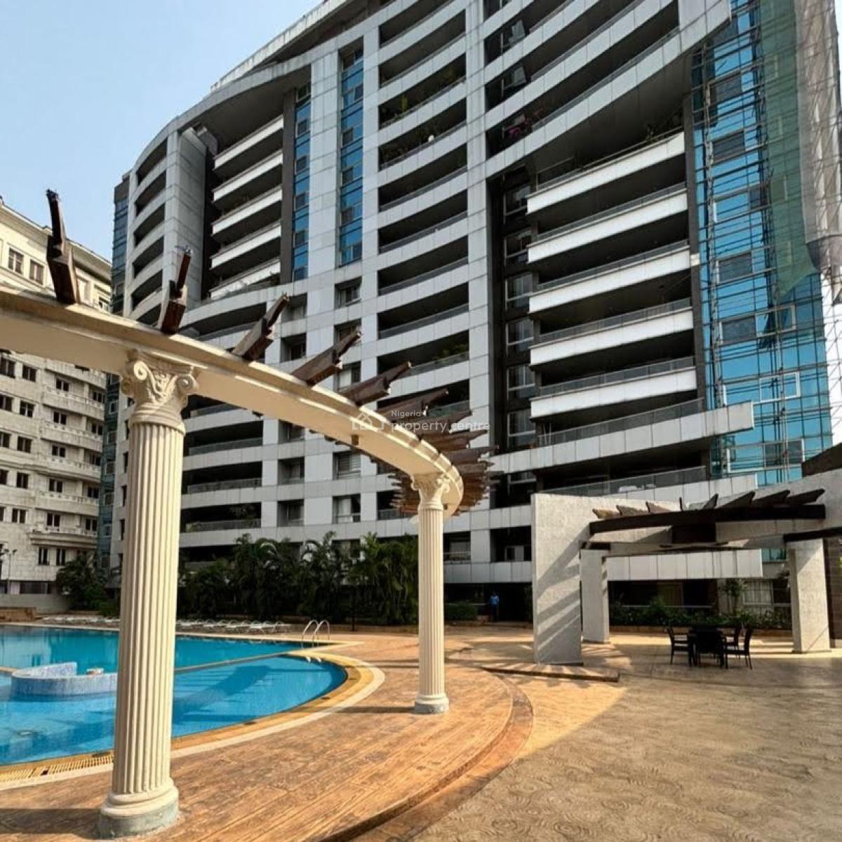 Executive Furnished 3-bedroom Apartment - Gym, Pool & Bq, Titanium Towers, Gerrard Road, Ikoyi, Lagos, Flat / Apartment for Sale