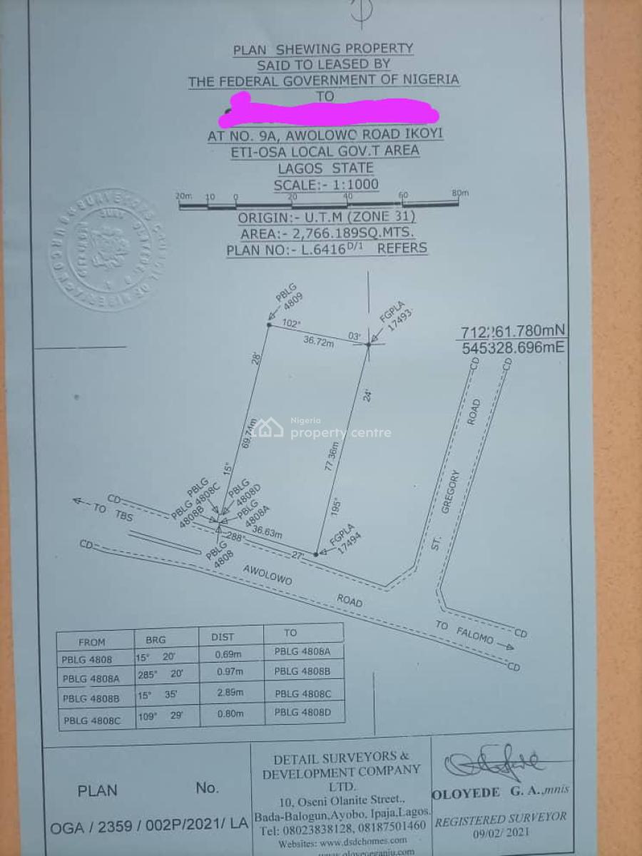 Huge Land Available, Ikoyi, Lagos, Commercial Land Joint Venture