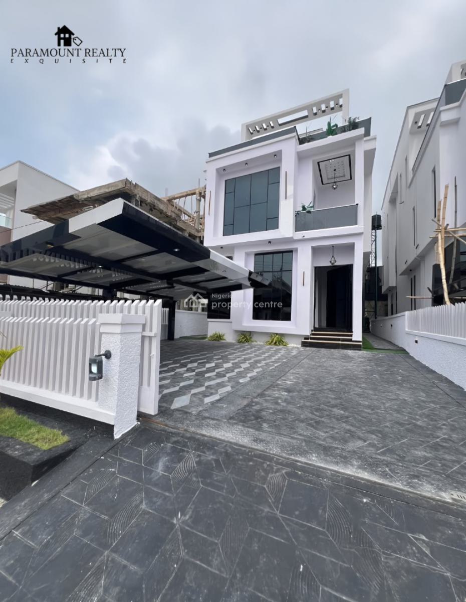 Executive Luxurious 5-bedrooms Deluxe Fully Detached Triplex with Bq, Megamound, Ikota, Lekki, Lagos, Detached Duplex for Sale