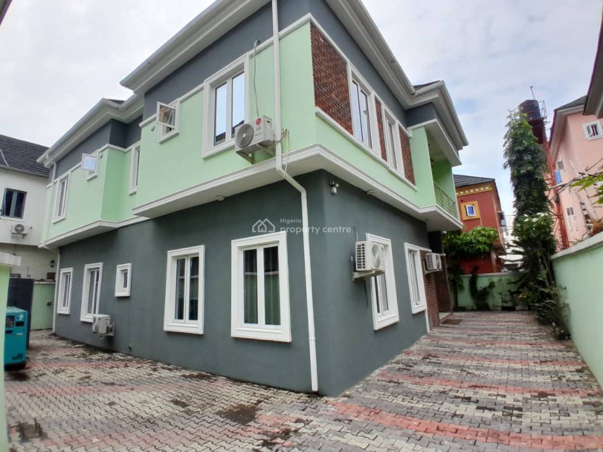 Fully Furnished 5 Bedroom Fully Detached House with a Servant Room, Osapa London, Lekki, Lagos, Detached Duplex for Rent