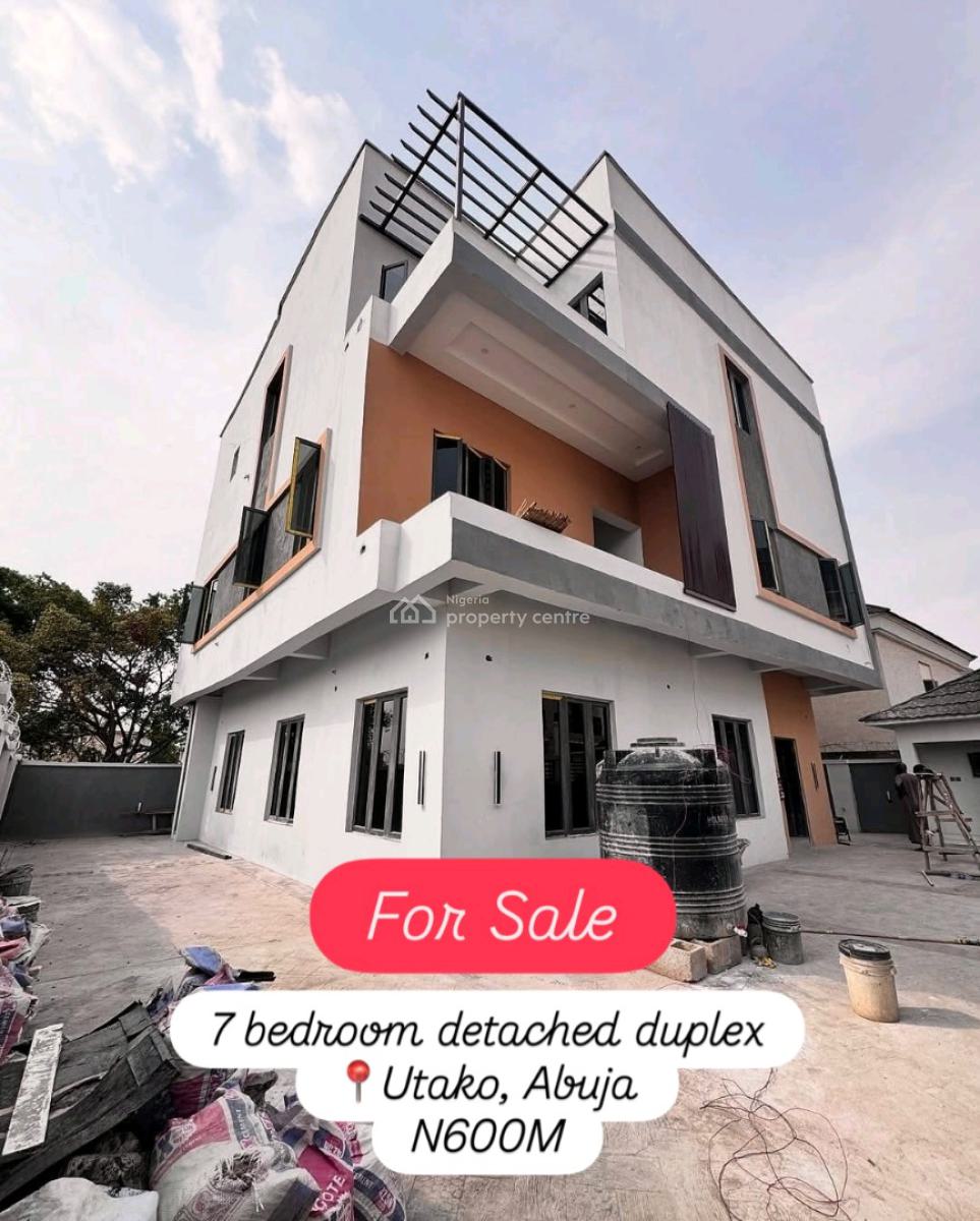 7 Bedroom Detached Duplex ( Stand Alone)  ️price: N600m, Utako, Abuja, House for Sale