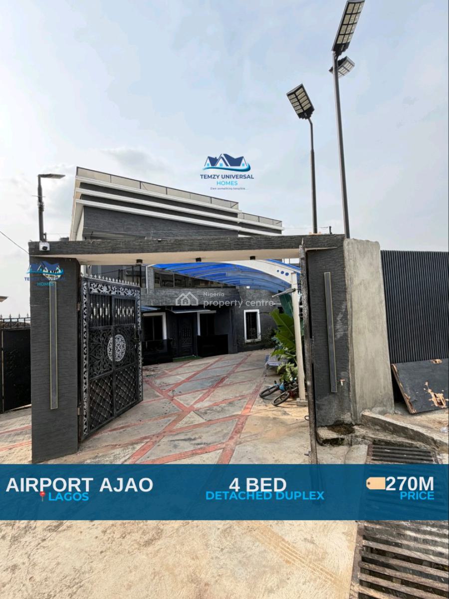 Exquisitely Finished 4-bedroom Detached, Ajao Estate, Ikeja, Lagos, House for Sale