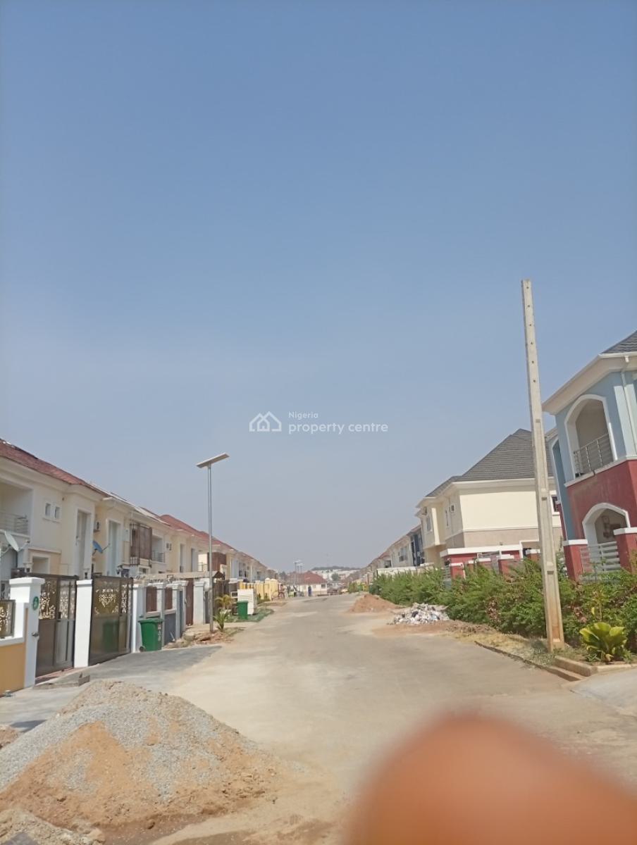 Brand New 4 Bedroom Semi Detached Duplex with 2 Rooms Bq, Guzape District, Abuja, Detached Duplex for Rent