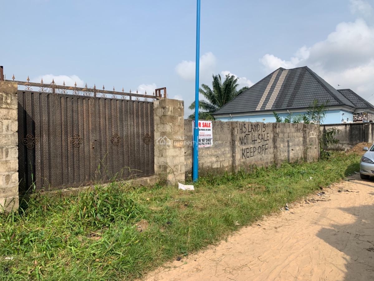 a Fenced Parcel of Land, Off Apu Road Rukpoku, Port Harcourt, Rivers, Residential Land for Sale