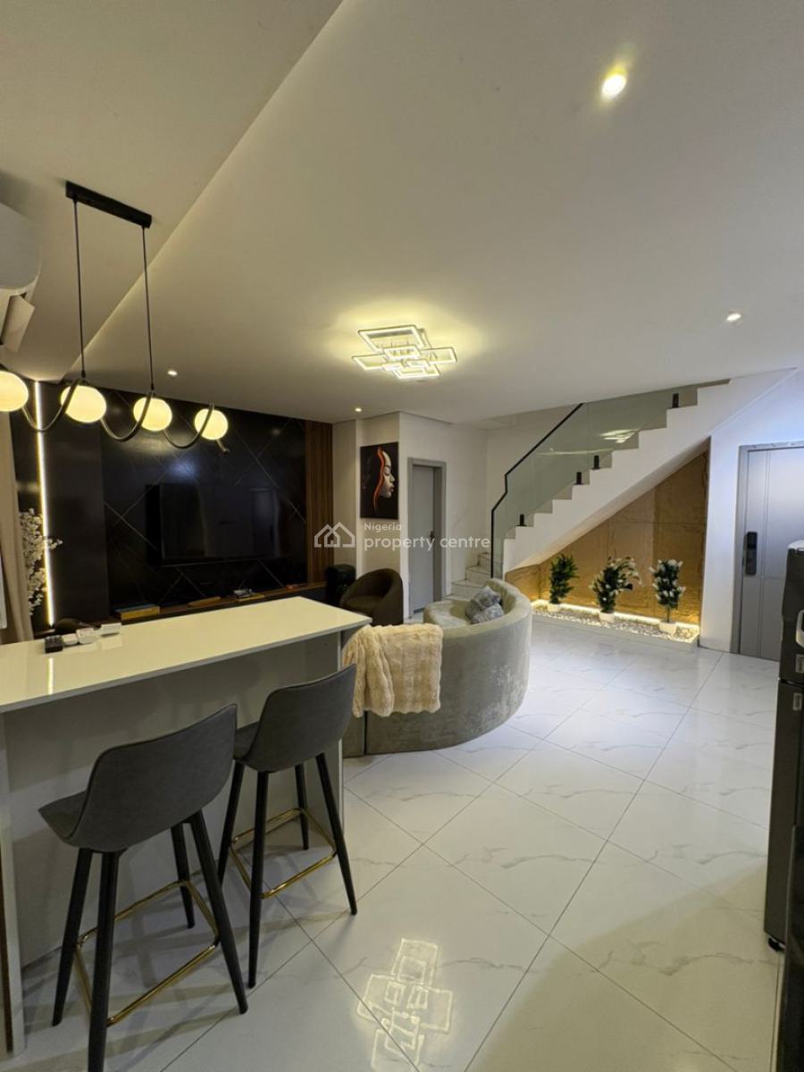 Luxury Newly Launched 2 Bedroom Maisonette with Pool, Gym, Elevator Et, Lekki Phase 1, Lekki, Lagos, Flat / Apartment Short Let