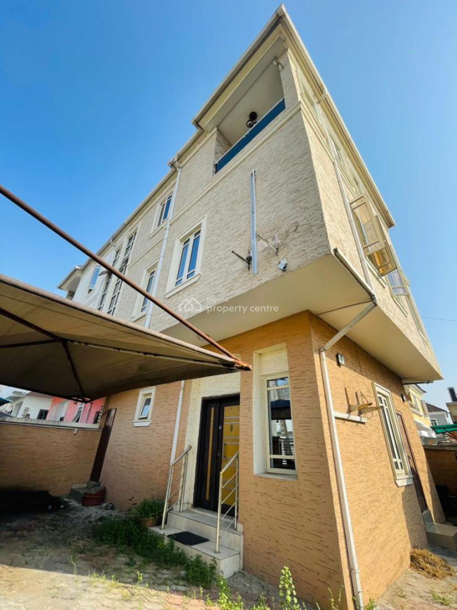 Self Compound Luxury 4 Bedroom Semi Detached Duplex with a Bq, Chevron, Lekki, Lagos, Semi-detached Duplex for Rent