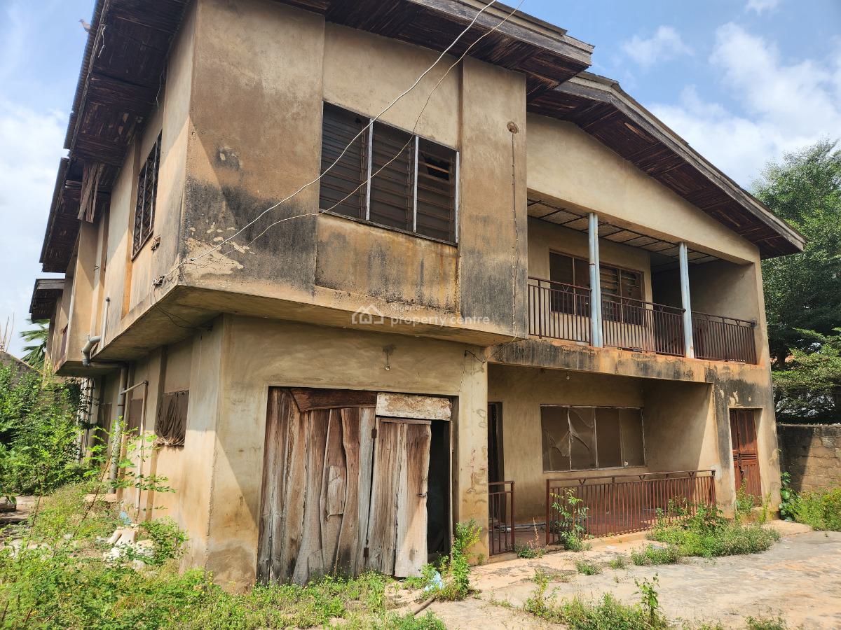 Strategic Twin 5 Bedroom Storey Building Near The Road, Kafolabi Area Near Alakia Junction New Ife Road, Alakia, Ibadan, Oyo, House for Sale